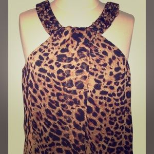🔻PRICE DROP🔻ECI NY cheetah print top